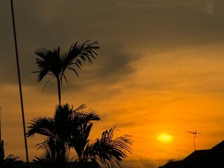 Obraz premium sunset on the beach