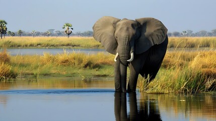 Obraz premium African Elephant in Chobe National Park, Botswana