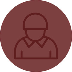 user Vector Line Maroon Circle Maroon