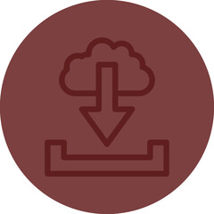 Obraz premium download Vector Line Maroon Circle Maroon