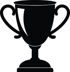 Trophy cup icon vector