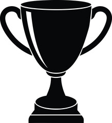 Trophy cup icon vector