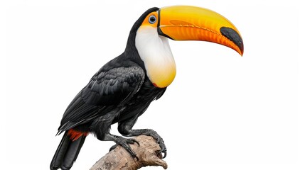 Naklejka premium Toucan toco. Ramphastos toco. isolated on white