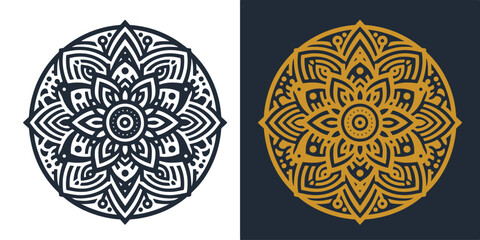 vector lineal mandala background