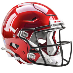 Fototapeta premium American Football Helmet Isolated on Transparent or White Background, PNG