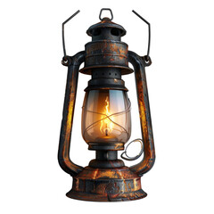 Lantern on White Background Isolated on Transparent or White Background, PNG