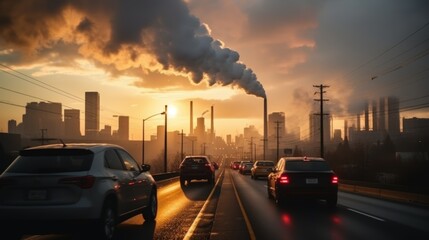 Urban traffic pollution  combating global warming and carbon emissions from car exhaust