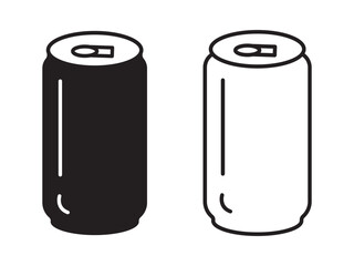 energy drink can icon. aluminum soda can, for mobile concept and web design. vector illustration
