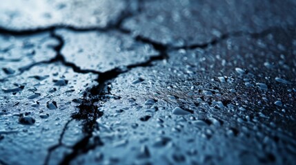 Asphalt pavement texture, close-up realistic photograph