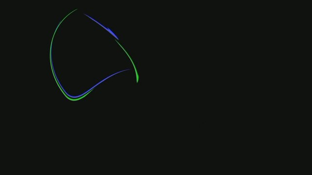 Alphabet R created logo video