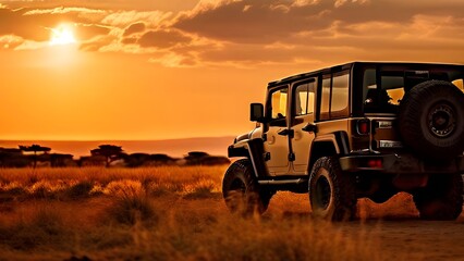 Obraz premium truck in the desert