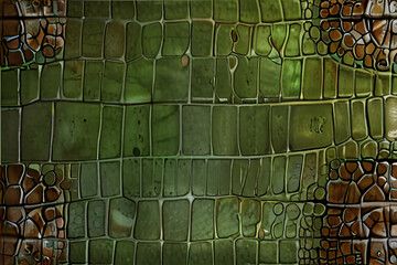 crocodile green skin macro background, AI generated