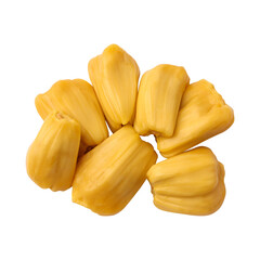 Fresh Jackfruit Bulbs isolated on transparent background