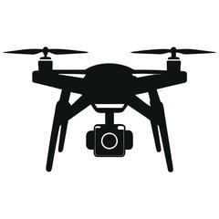 Fototapeta premium drone silhouette vector illustration