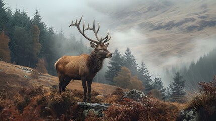 Naklejka premium Monarch of the Glen