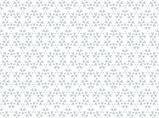 Abstract geometric pattern with lines, snowflakes. A seamless vector background. White and gray texture. Graphic modern pattern