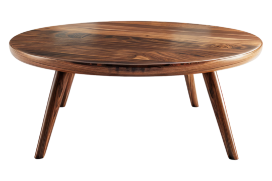 3D coffee table isolated on transparent background