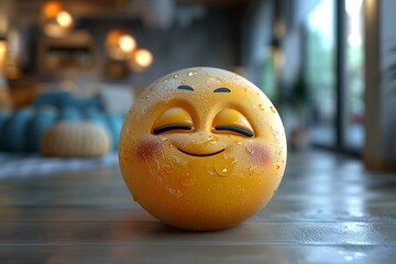 Yellow emoji with a tired 3D expression, eyes half-closed and yawning, conveying weariness.