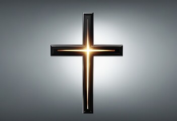 Christian Cross on isolated background