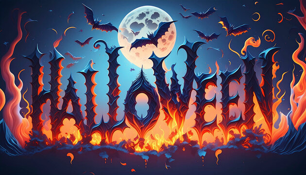 scary halloween background