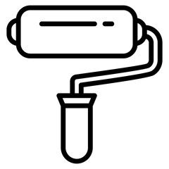 Paint Roller Icon For Design Element