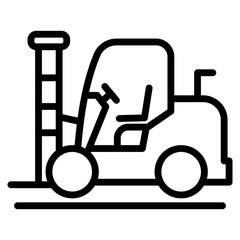 Forklift Icon For Design Element
