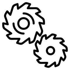 Saw Icon For Design Element