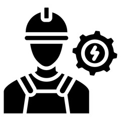 Electrician Icon For Design Element