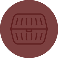 Convenience packaging Vector Line Maroon Circle Maroon