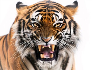 a tiger with its mouth open