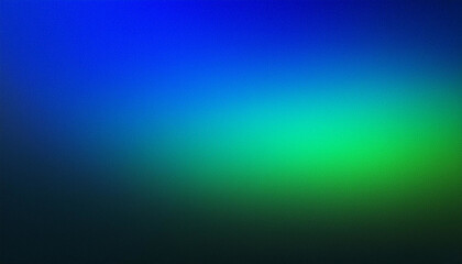Obraz premium Grainy Green Blue Gradient Background with Glowing Light