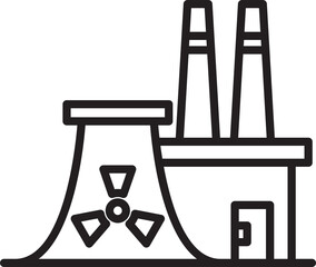 Nuclear Power Plant Icon