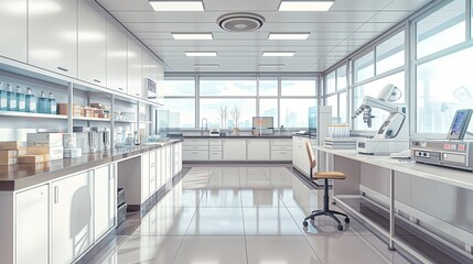 Modern, well-equipped laboratory