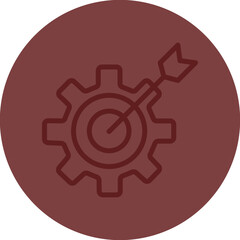 Goal Vector Line Maroon Circle Maroon