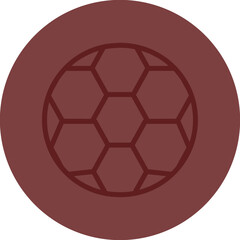 Obraz premium Sport Vector Line Maroon Circle Maroon