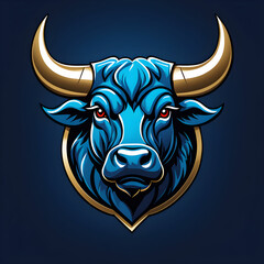 Bull logo design, Bull mascot logo, bull head illustration vector drawing, Brave cow head mascot Logo design. Vector Template Illustration Design. Mascot Brave bull Logo design any graphic work art