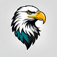 Fototapeta premium eagle head mascot vector logo