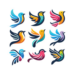 Colorful birds vector deign pattern , pattern design, vector pattern