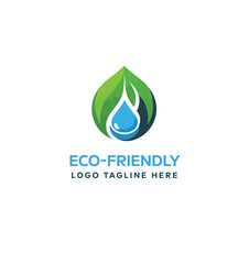 Eco-friendly logo design template , nature logo design template