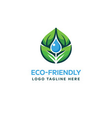 Eco-friendly logo design template , nature logo design template