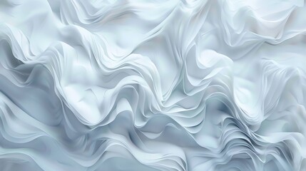 Obraz premium dynamic abstract wavy texture background in white color