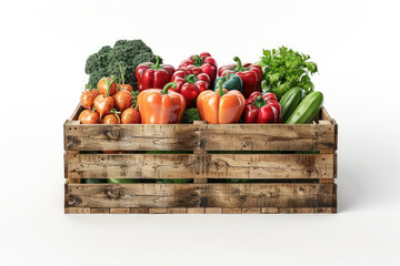 Fruits and vegetables filled in Flat noodles