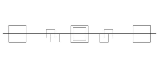 Black Text Divider Isolated on White