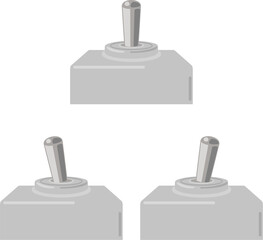 トグルスイッチのイラストセット