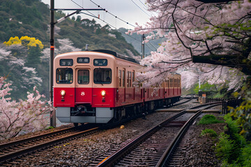 Obraz premium Hanami is a Japanese holiday that celebrates the arrival of spring and the beauty of cherry blossoms (sakura).