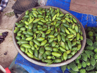 Explore a bustling Indian food marketplace adorned with colorful, fresh vegetables. It’s a feast for both the senses and health.