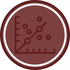Scatter Graph Vector Line Double Circle Maroon
