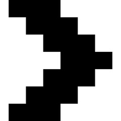 Fototapeta premium Pixel Arrow Element