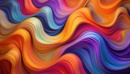 Fototapeta premium abstract colorful background with waves