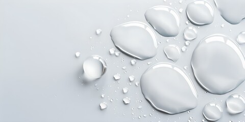 Capturing the Beauty of Gel or Serum Droplets on a Simple Background for Skincare Product. Concept Skincare Product, Gel or Serum, Droplets, Simple Background, Beauty Capture